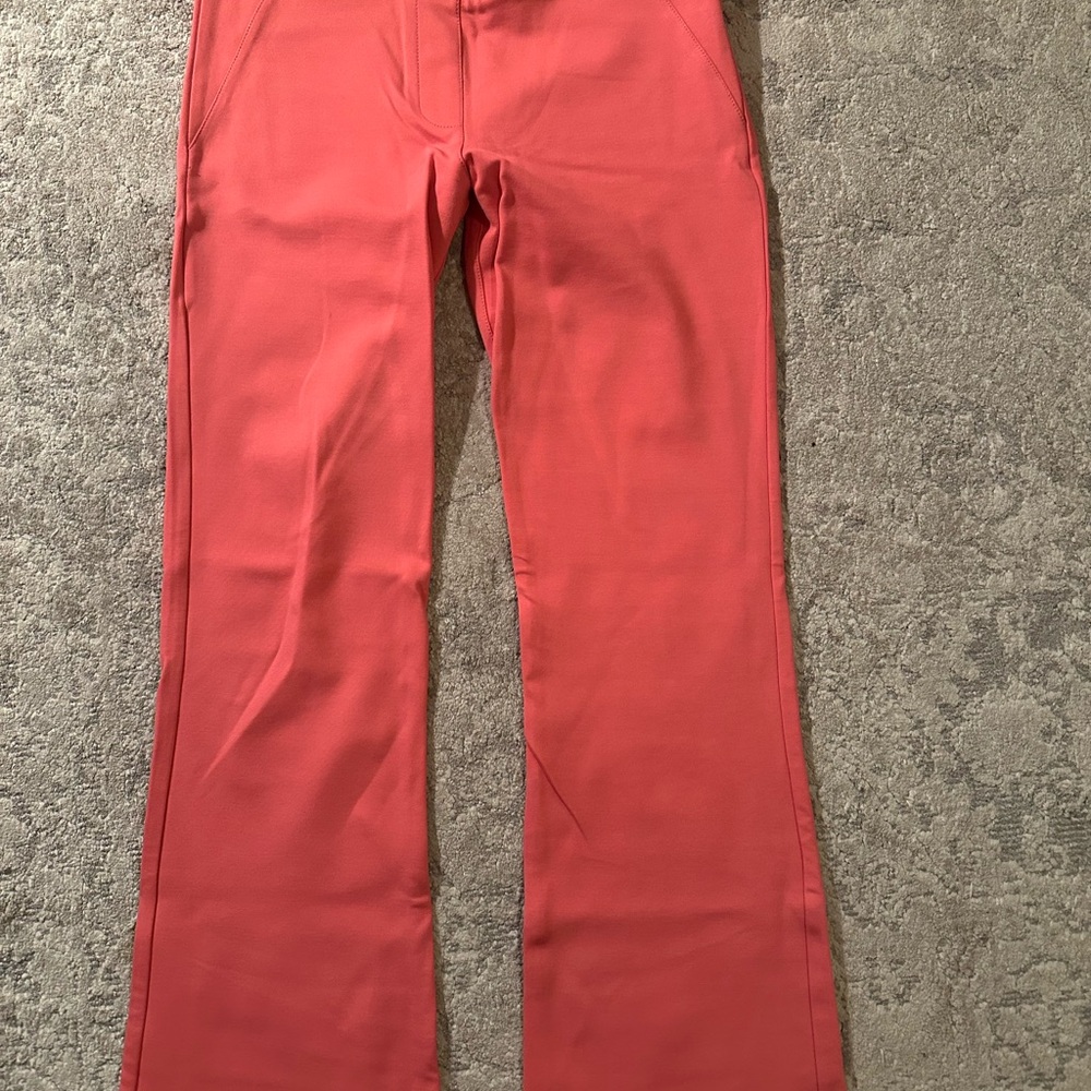 Betabrand Women's Boot Cut Pants - Coral